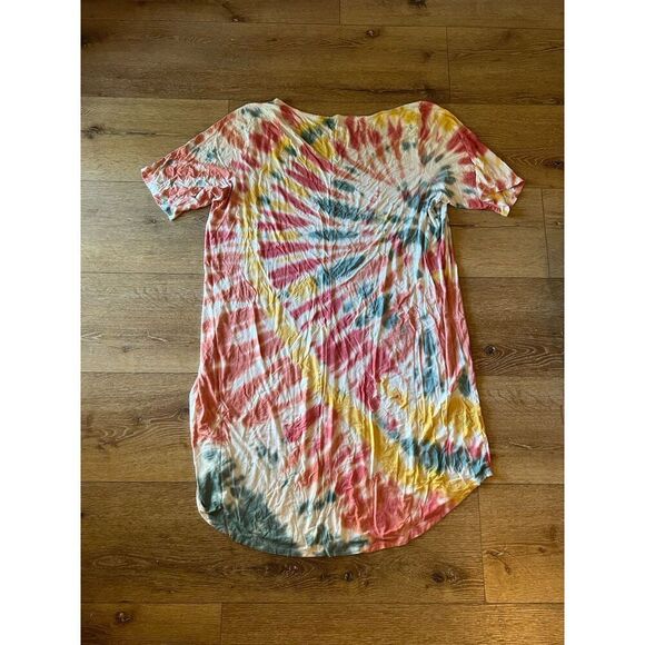 Torrid Womens Multicolor Tie Dye Short Sleeve Knit Shirt Dress Size 3 - Picture 2 of 3